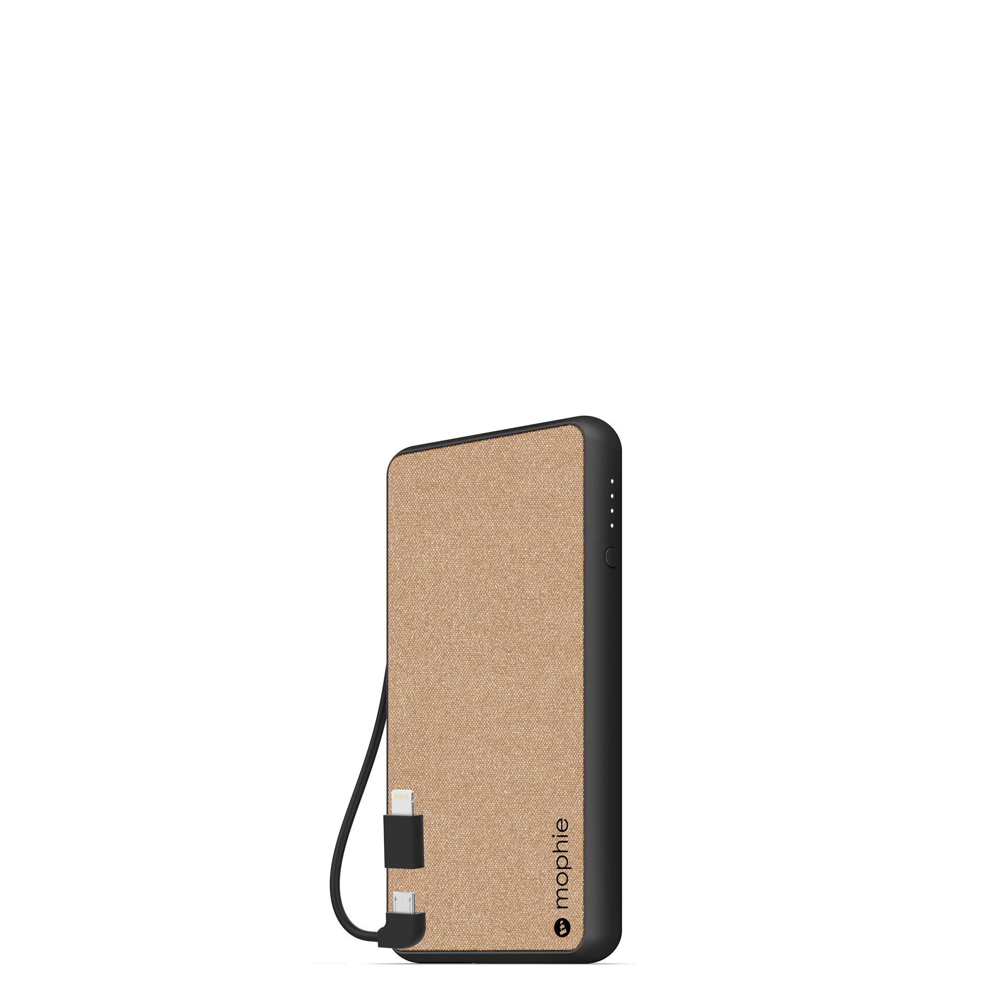 Mophie PowerStation Plus (6, 000mAh) - Qi Wireless Charging with Built in Micro USB and Lighning Cables - Khaki