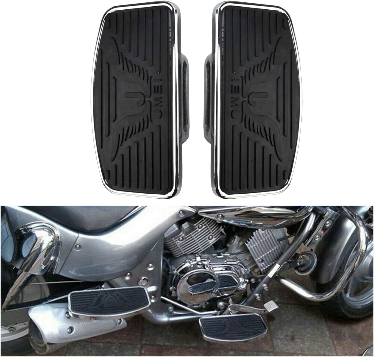 Foot Footboard Passenger Rider Adjustable Floorboard Motorcycle