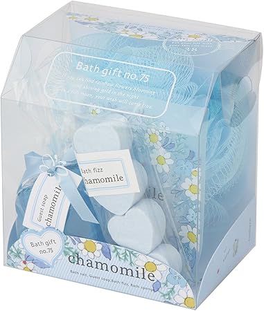 Amazon サンハーブ バスギフトno 75 カモマイル バスアイテムとスポンジが入ったプチプラなバスセット やさしく穏やかな甘い香り Sunherb サンハーブ バス用品セット 通販