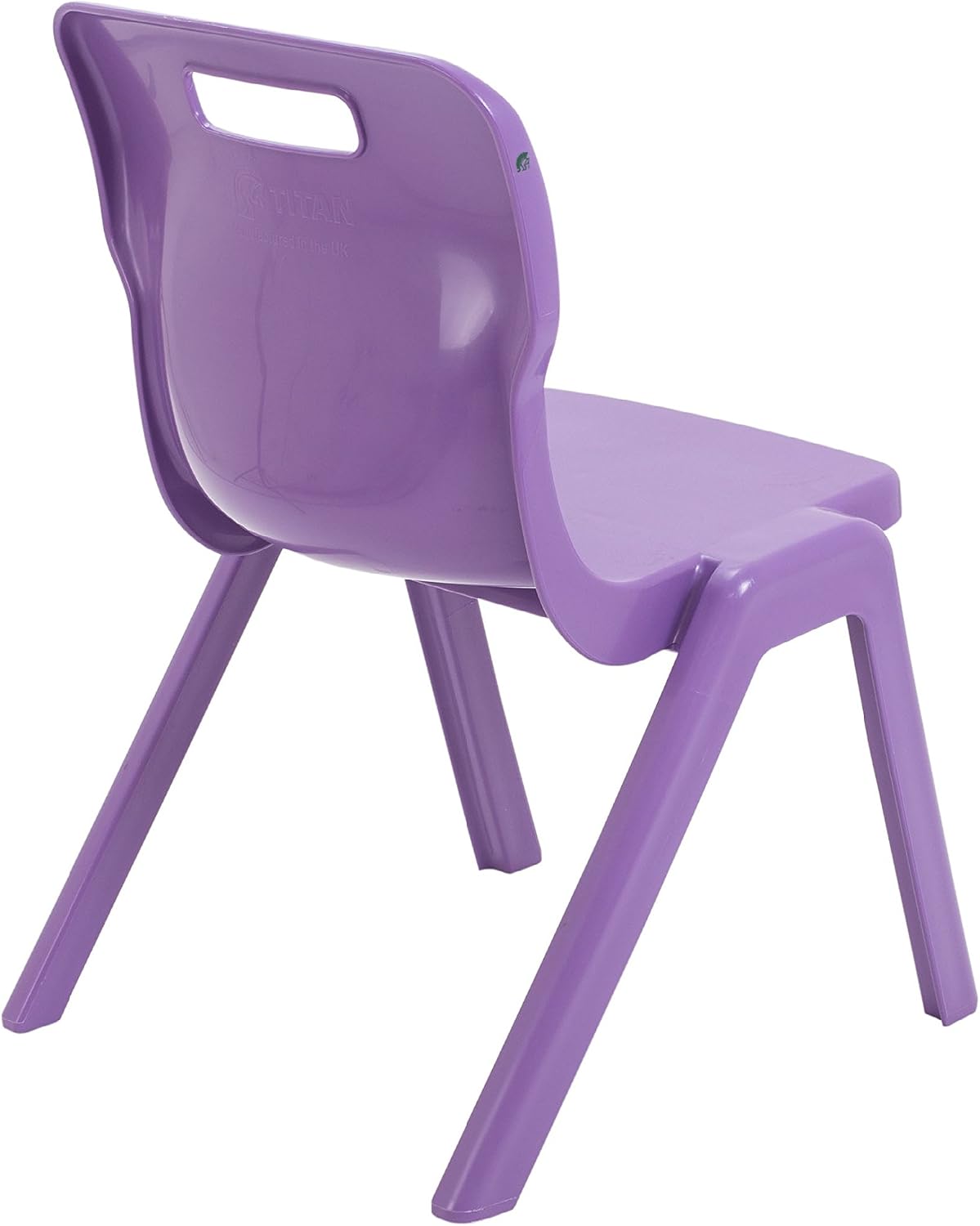 Titan One Piece Classroom Chair, Plastic, Purple, Size 5 for Ages 9-13 Years - Image 4