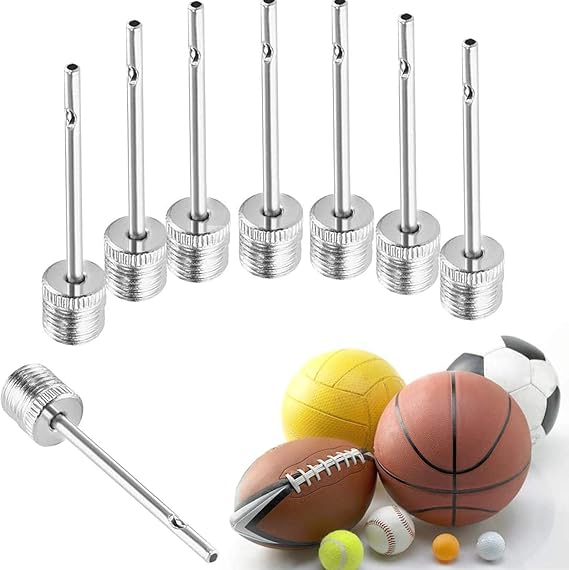 WOVTE Ball Needles, 20 PCS Stainless Steel Ball Pump Needles with Side