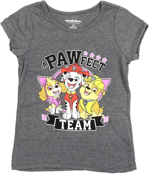 Paw Patrol Girls Pink TShirt Toddler 2 3 Rescue Squad! 3T 4