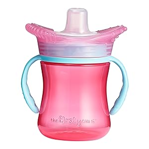 The First Years Teethe Around Sensory Trainer Sippy Cup, Pink