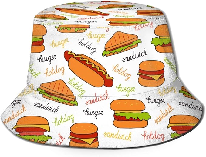 hot dog bucket hat