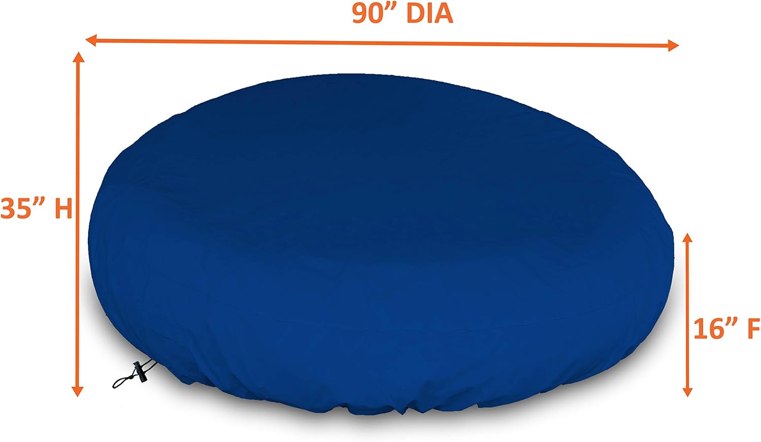 Outdoor Daybed Cover 600 D Waterproof 100 Uv Weather Resistant Pvc Coated Patio Furniture Covers With Drawstrap For Snug Fit 90 Dia X 35 H Fab Light Gray Futon Slipcovers