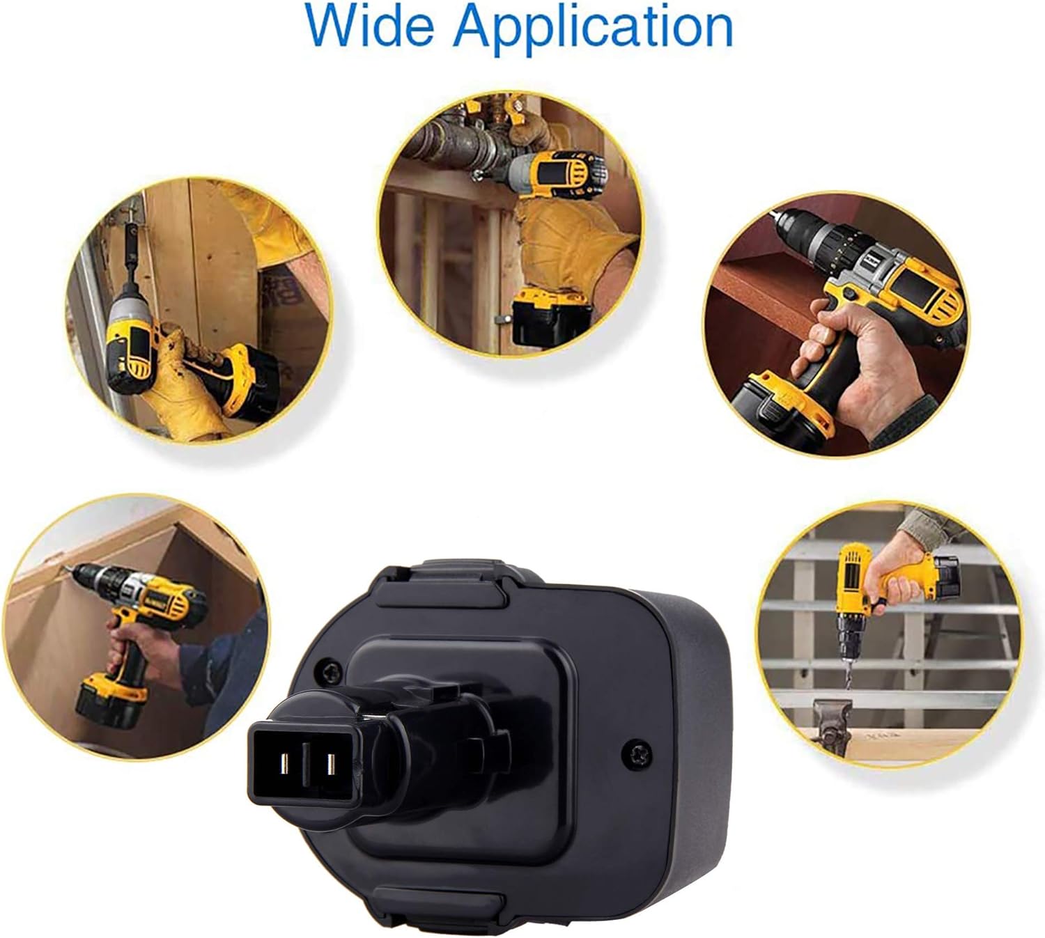VANTTECH 4.8ah DC9071 Replacement Battery for Dewalt 12V XRP - Image 5