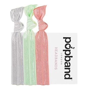 Popband No Dent Stretchy Headbands Pastel Pack Of 3 Amazon Co