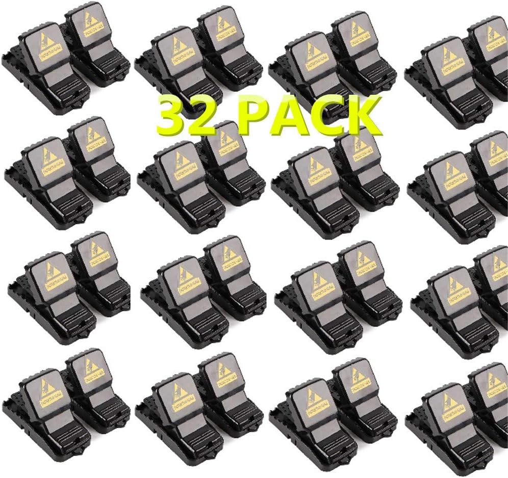 Diligencer 32 Pack Reusable Mouse Trap Rat Traps Gao Lingmin Easy Use Quality Kill Instantly Humane Goodnature Rat Trap for Indoors Outdoors