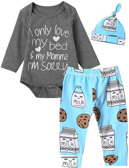 milk and cookies baby outfit