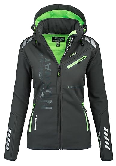 Geographical Norway Damen Softshell Funktions Outdoor Regen Jacke Sport