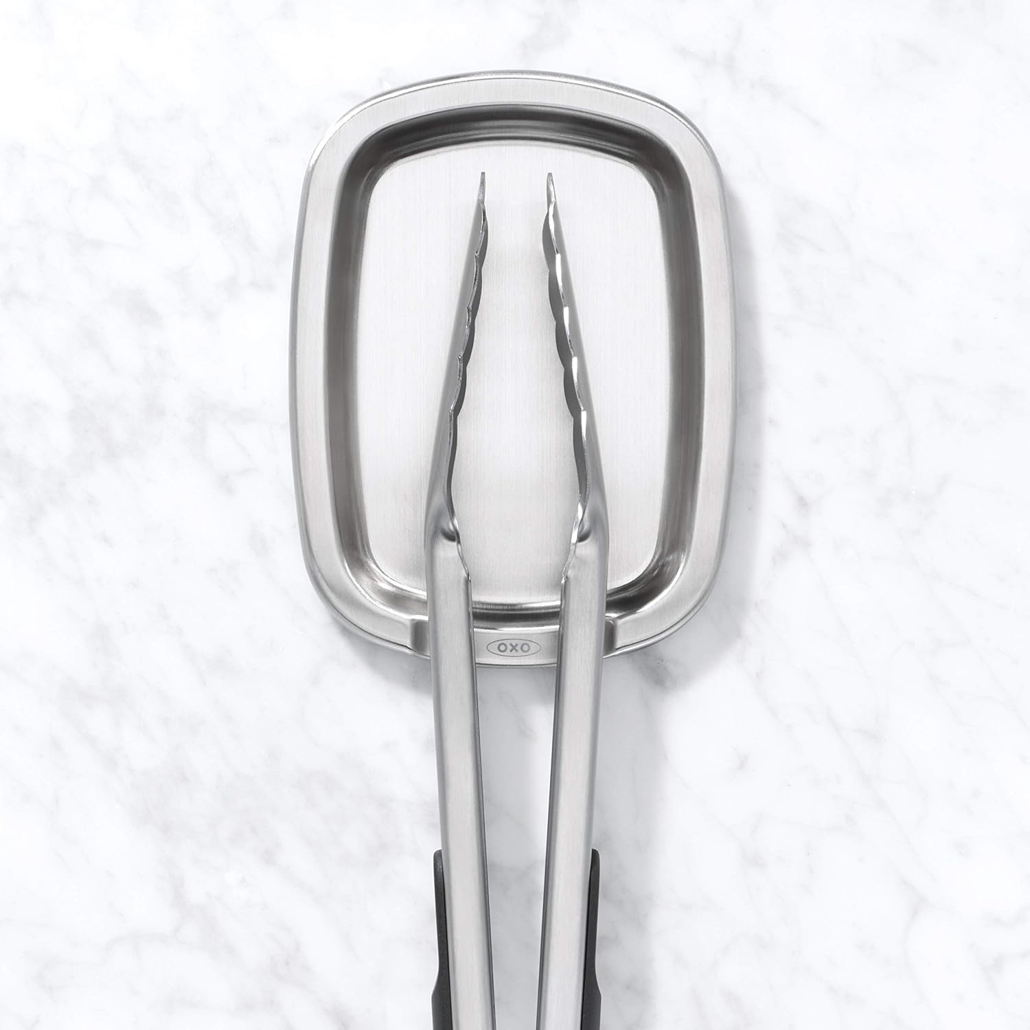 OXO Good Grips 13245300 Good Grips Non-Slip Spoon Rest, Inoxidable, Stain Less Steel, Silver - Image 5