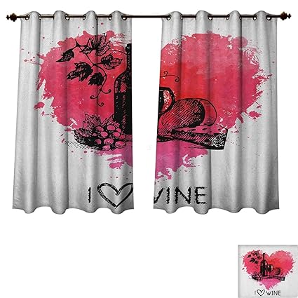 Amazon Com Pricetextile Wine Blackout Curtains Panels For Bedroom