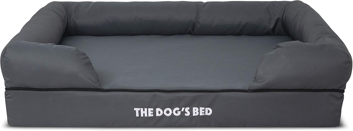 The Dog's Bed, Orthopedic Premium Memory Foam Waterproof Dog Bed, 4 Sizes/6 Colors, Ease Pet Arthritis & Hip Dysplasia Pain, Therapeutic & Supportive, Removable Washable Quality Oxford & Plush Covers : Pet Supplies