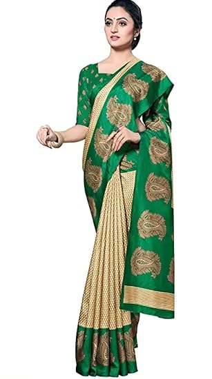 womens malgudi soft silk saree with unstitched blouse piece [malgudi-iy]