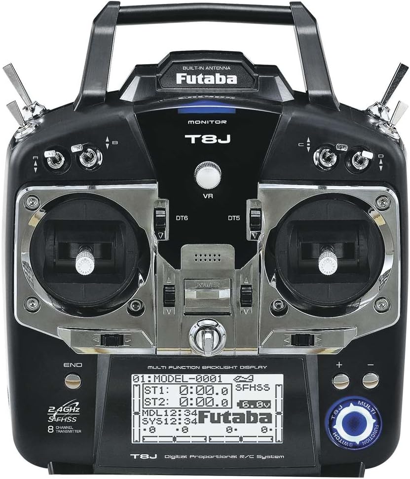 Amazon Com Futaba 8ja 8 Channel 2 4ghz S Fhss Air Radio Transmitter Mode 2 With R08sb Receiver Toys Games