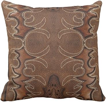 Amazon Com Emvency Throw Pillow Cover South Western Style Leather