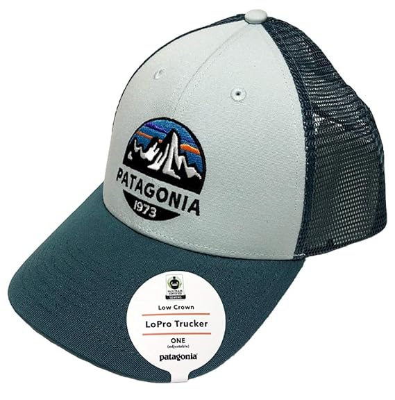 patagonia fitz roy scope lopro trucker hat white