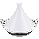 Cooks Standard NC-00378 Multi-Ply Clad Stainless Steel Tagine with 2 Handle and Extra Glass Lid, 4.5-Quart