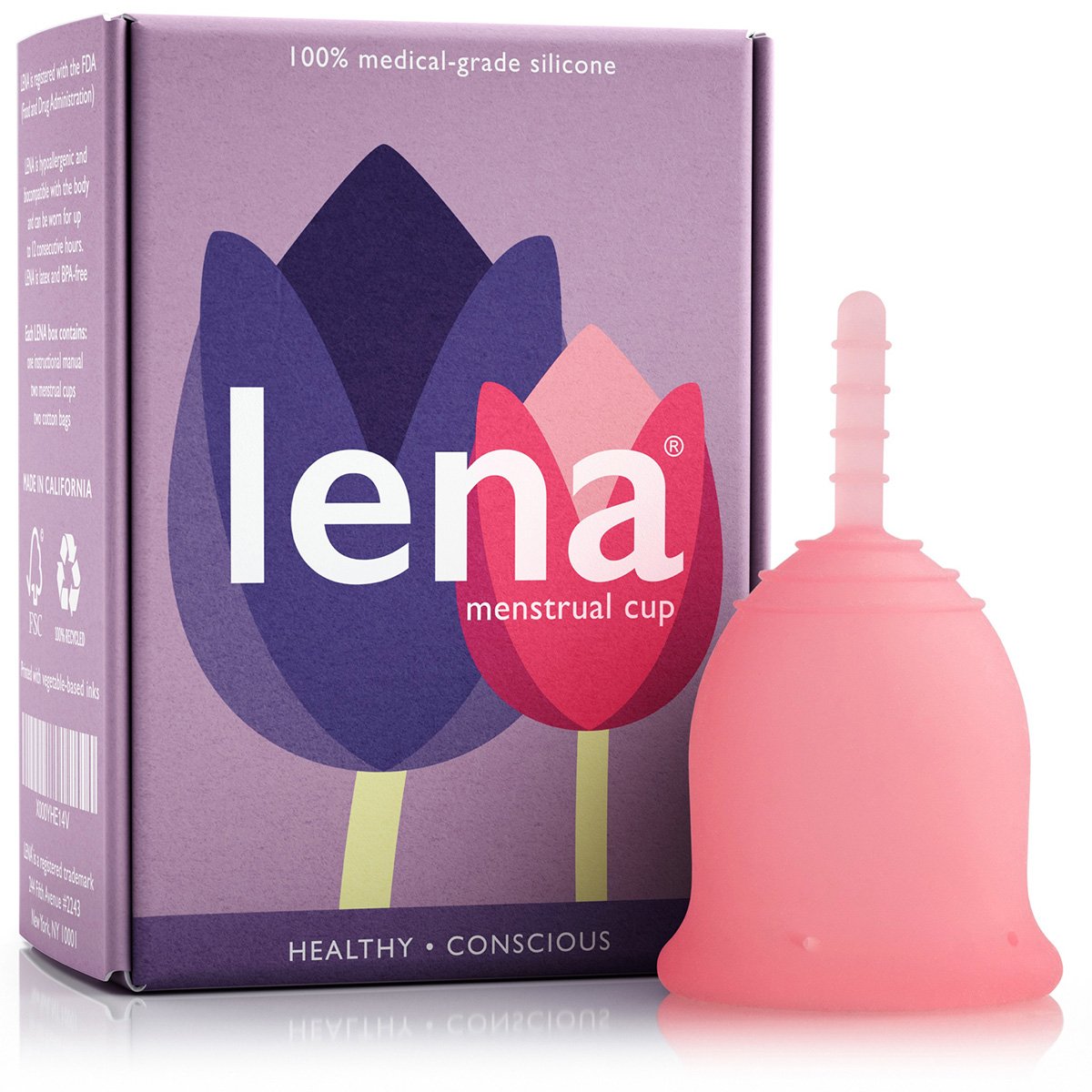 Lena Menstrual Cup Reusable Period Cup Tampon and Pad Alternative