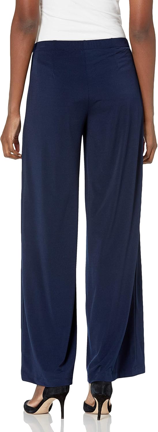 AGB Women's Soft Knit Palazzo Wide Leg Pant (Petite, Standard and Plus Sizes) at  Women’s Clothing store
