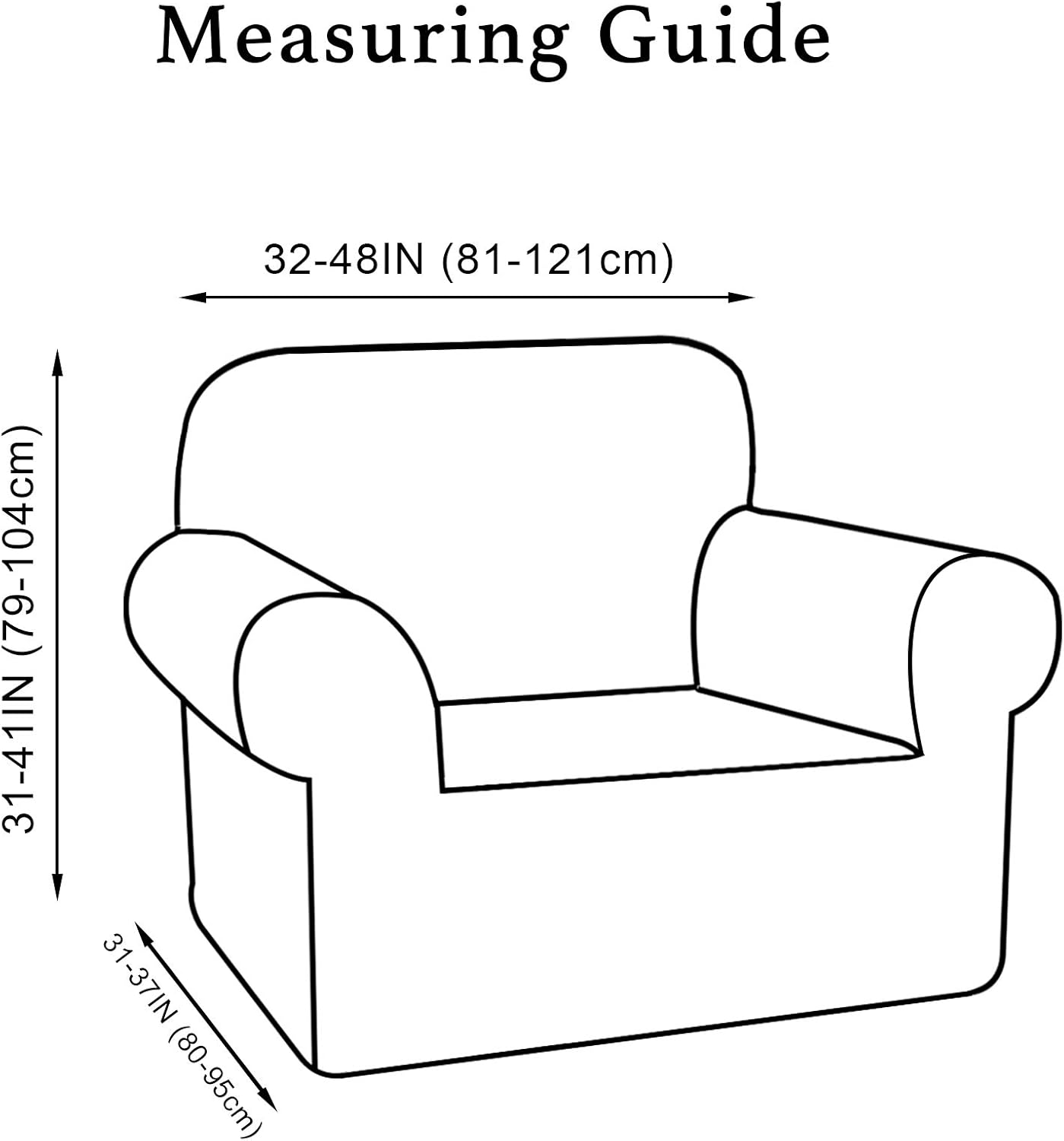 Stretch Chair Sofa Slipcover Velvet Chair Cover Plush Couch Sofa Cover Furniture Protector Chair Couch Cover Soft with Elastic Bottom Spandex Slipcovers for Chair Protector (Chair, Brown): Kitchen & Dining