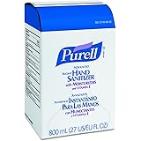 PURELL 965606CT Instant Hand Sanitizer Refill Bag-In-Box, 800 mL (Case of 6)