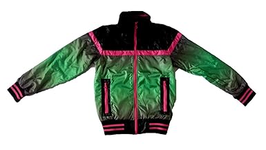 OUTFITTERS NATION Glänzende Jacke Manu in grün/pink