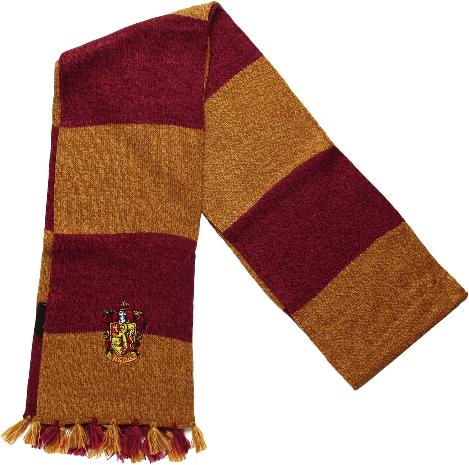 Harry Potter Gryffindor House Crest Acrylic Knit Scarf: Clothing