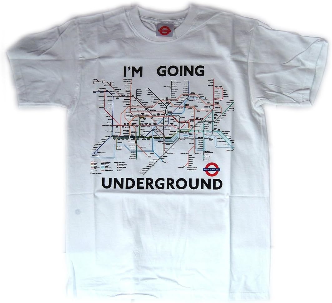 London Underground - Tube Map T-Shirt (White) (Large)