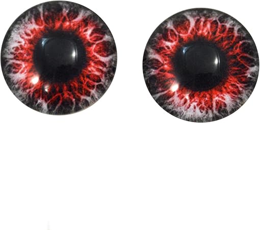 Amazon.com: 20mm Demon Glass Eyes Doll Irises for Art Polymer Clay