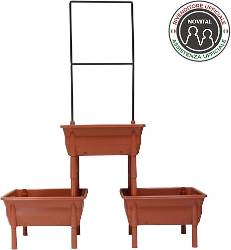 Kit huerto para terraza Color cocido – macetas para huerto urbano ...