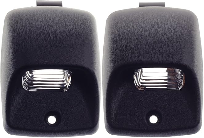 Amazon Hercoo ナンバープレートライトランプレンズ 左利き用 ブラックハウジング 02 13 トヨタ タンドラ 05 15 タコマピックアップトラック リアステップバンパー アフターマーケット交換品 2個パック 汎用バルブ 車 バイク
