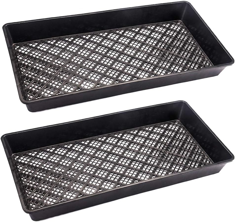 Leikance Seedling Tray,Plastic Seed Starters Growing Trays Mesh Bottom