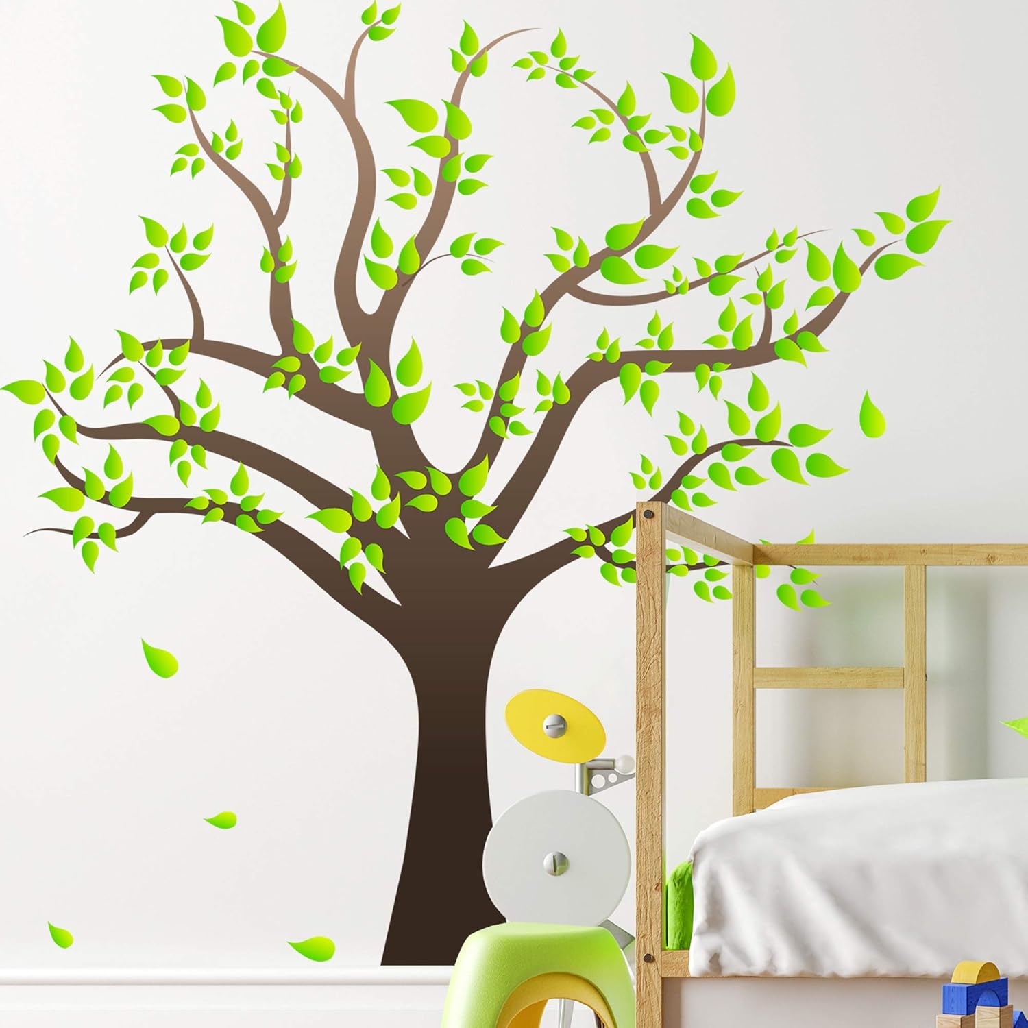 RAINBOW WSK RW1080 3D Green Tree Wall Stickers Family