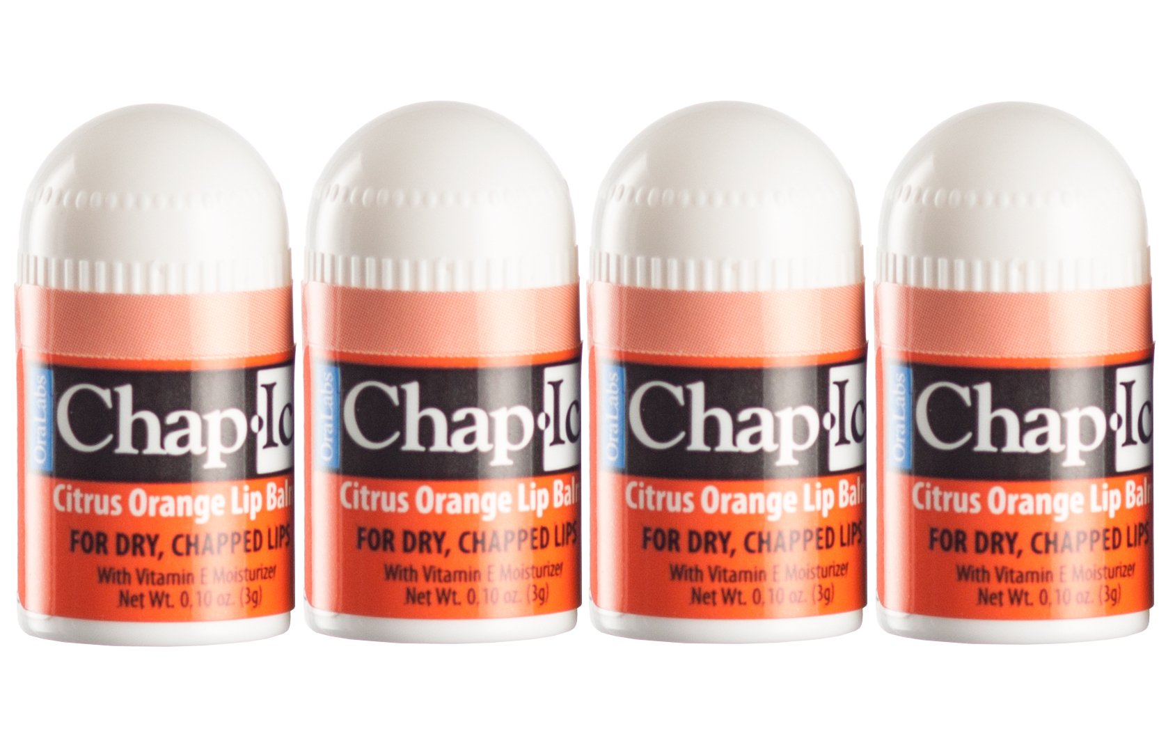 Lot of 4 Oralabs Chap Ice Cherry Lip Balm Mini Cute Bonus Pack Beauty