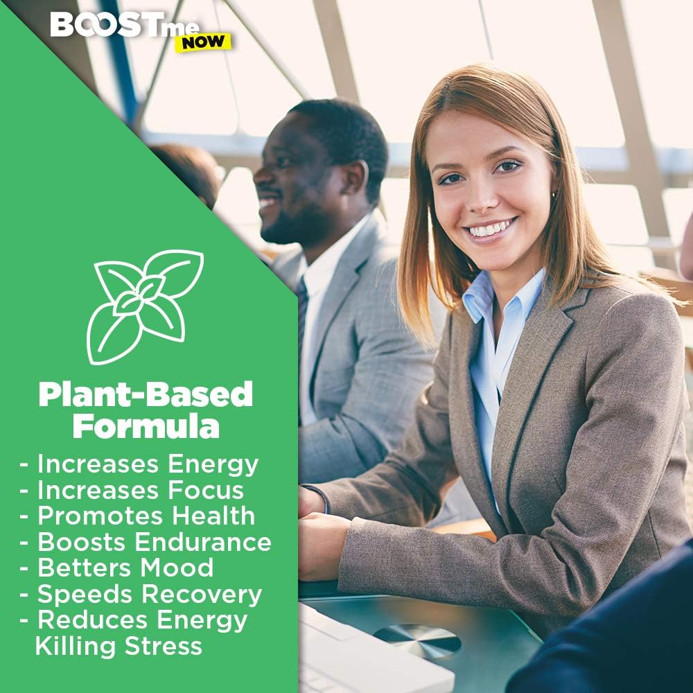 BOOSTme Energy Gel Shot - Natural Pre Workout Shots with Adaptogens - Vegan Preworkout Energy Shot - Natural Preworkout with Ginseng Rhodiola - Natural Energy Shot - Natural Energy Gels for Running 6: Health & Personal Care