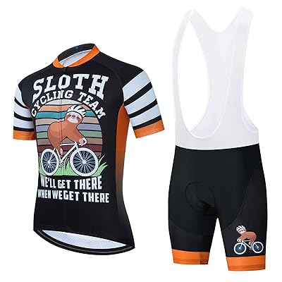Sloth Cycling Team Funny Cycling Jersey Set with Morocco Ubuy