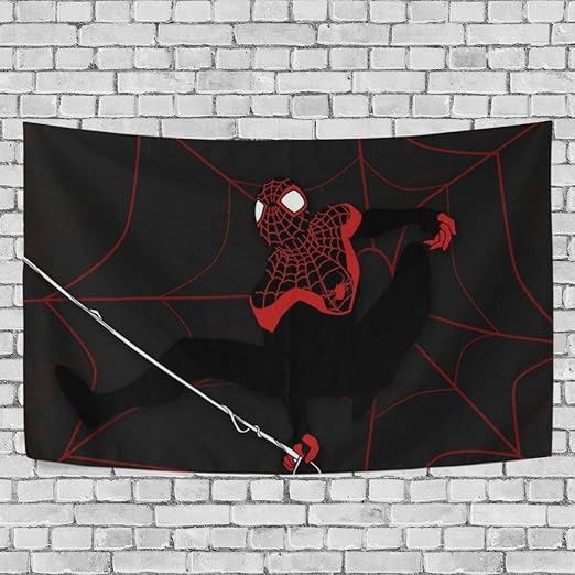 Zara Decor Ultimate Spider Man Miles Morales Tapiz De Pared Arte