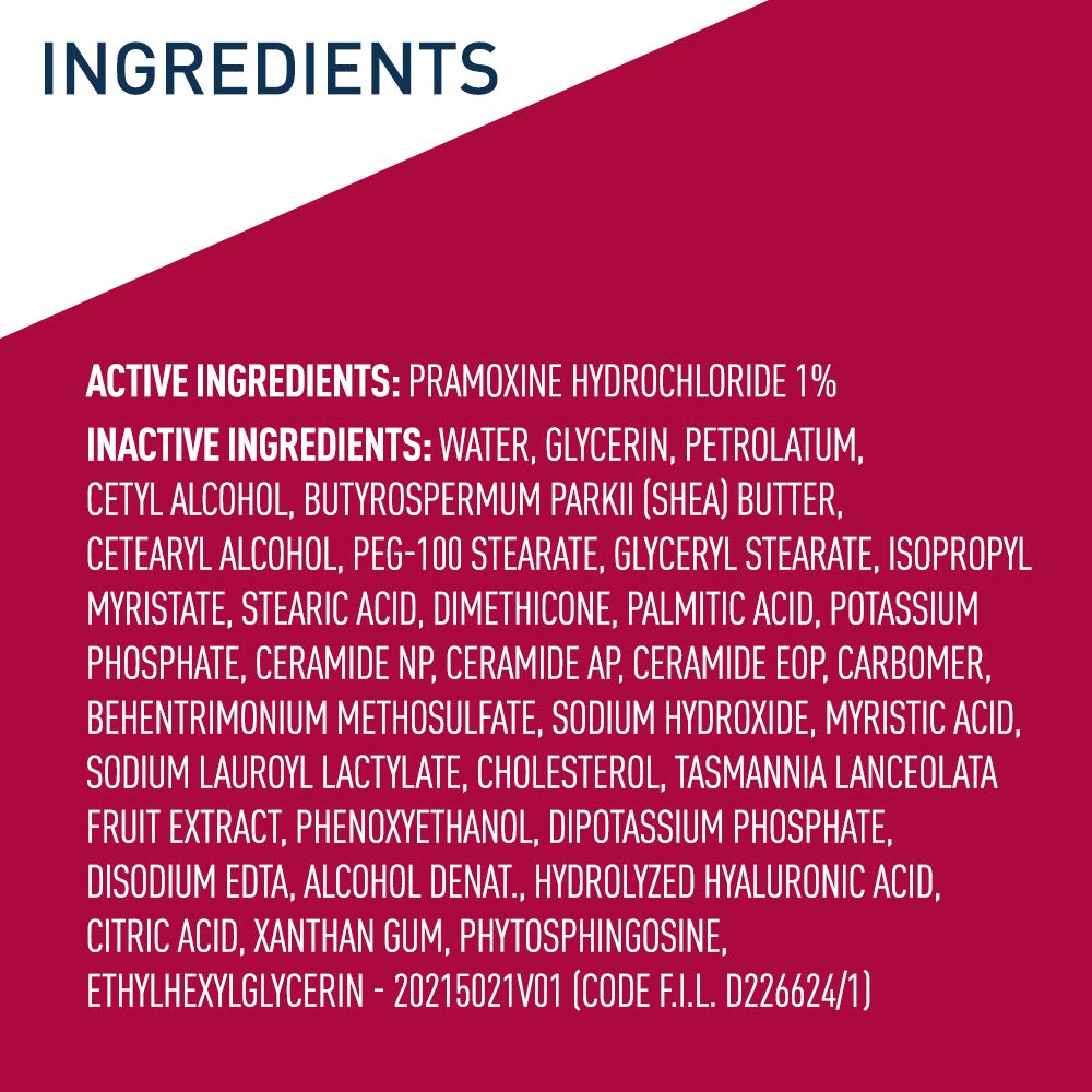 CeraVe Moisturizing Cream for Itch Relief | 12 Ounce | Dry Skin Itch Relief Cream with Pramoxine Hydrochloride | Fragrance Free : Beauty