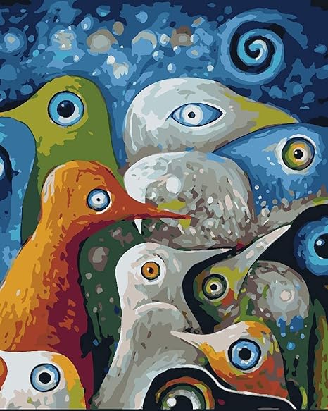 Amazon ナンバーキットによるdiy油絵アダルトペイント 動物 アクリル絵の具子供たちの描画ギフト初心者セット手作りアートワーク子供たちのホリデーギフト 絵具 通販