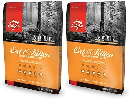 Orijen Lot De 2 Boites De 5 4 Kg Pour Chat Et Chaton Poulet Dinde Et Poisson Amazon Fr Cuisine Maison