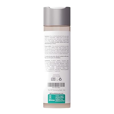 touch keratosis pilaris exfoliating body wash cleanser