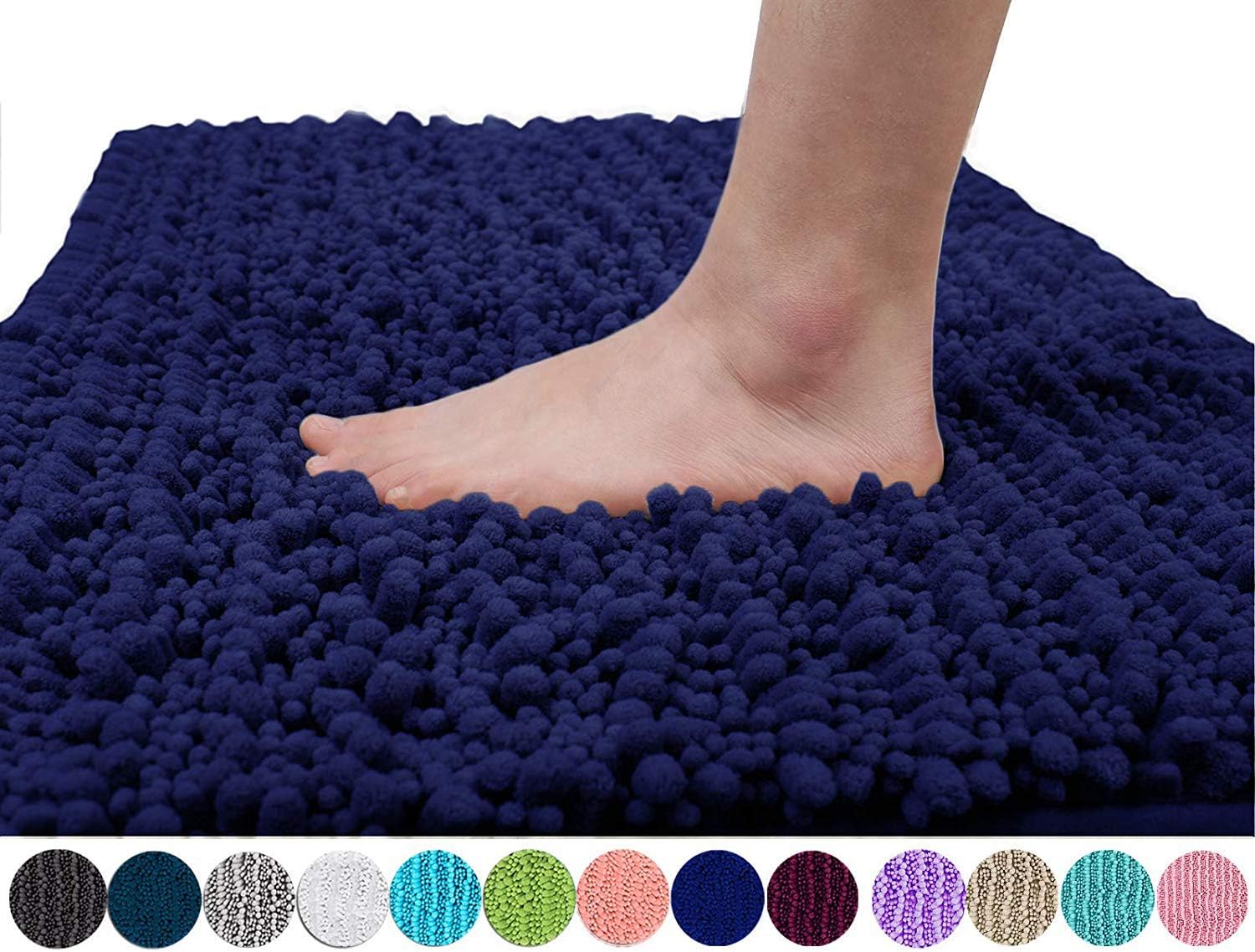 Yimobra Original Luxury Chenille Bath Mat, Soft Shaggy and