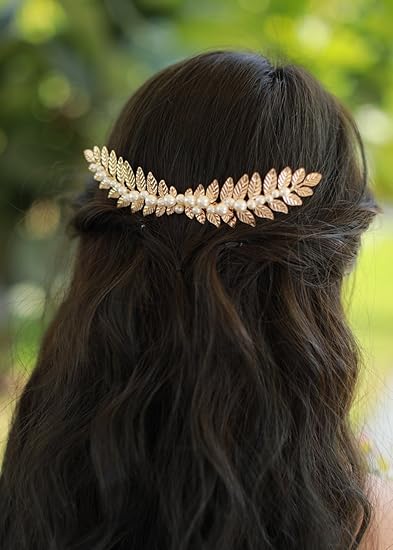 Buy Missgrace Gold Leaf Hair Comb Wedding Hair Accessories Bride