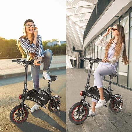 Windgoo Bicicleta Electrica Plegables, 350W Motor Bicicleta ...