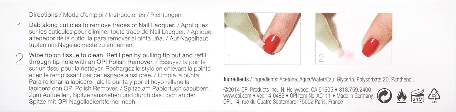 OPI Nail Polish Remover Pen, Nail Polish Corrector Pen: Premium Beauty