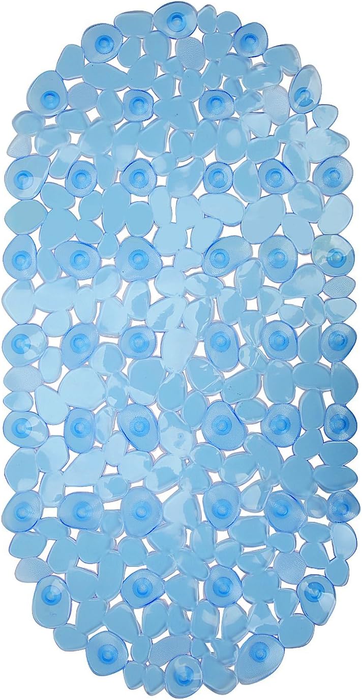 theBathMart Non-Slip Mold Prevention Suction Bath Mat Pebble Bathtub Mat Shower Mat 14" x 27"