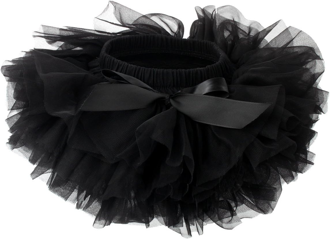 SloweraBaby Girls Fluffy Soft and Smooth Tutu Skirt with Diaper Cover
