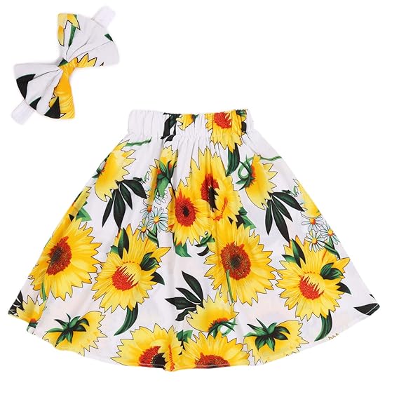 kids floral skirt