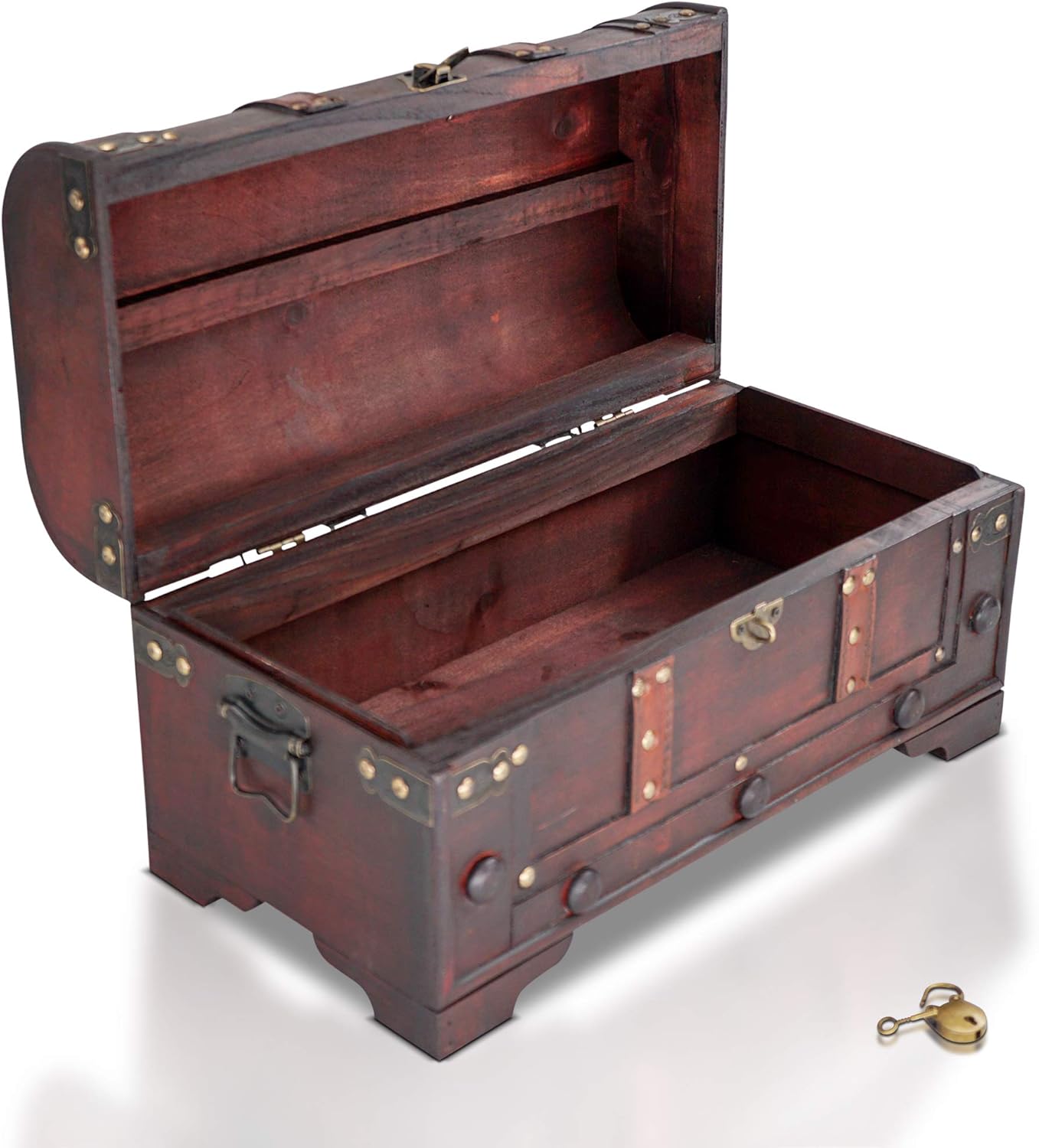 Brynnberg Schatztruhe Gross Mit Schloss 40x20x22cm Holztruhe Piratentruhe Braun Amazon De Kuche Haushalt